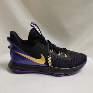 Nike LeBron Witness 5 EP Lakers Basketball Sneakers (M Size 10)